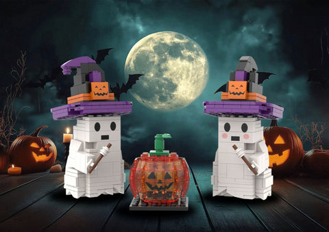 Halloween Gift Sound Light Brick Toy Compatible Lego Party Ghost