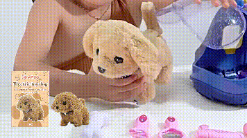 Dowmoo Electric Dog Toy Creative Cartoon Design Plush Soft Comfortable Experience Fun Toy Dog