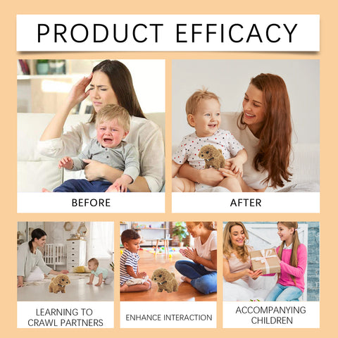 Dowmoo Electric Dog Toy Creative Cartoon Design Plush Soft Comfortable Experience Fun Toy Dog