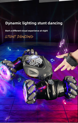 Remote Control 1:14 Scale Off Road RC Car with Lights Music Stunts Gesture Sensing