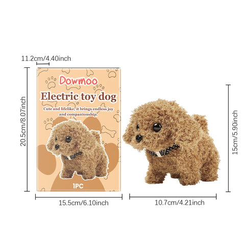 Dowmoo Electric Dog Toy Creative Cartoon Design Plush Soft Comfortable Experience Fun Toy Dog
