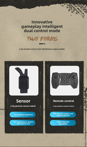 Remote Control 1:14 Scale Off Road RC Car with Lights Music Stunts Gesture Sensing