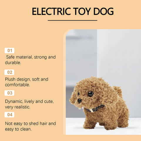Dowmoo Electric Dog Toy Creative Cartoon Design Plush Soft Comfortable Experience Fun Toy Dog