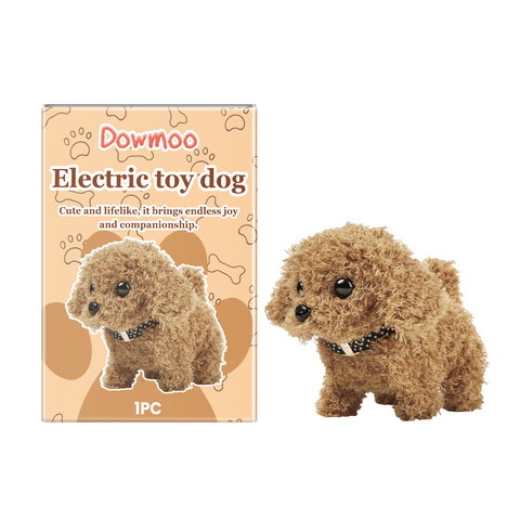 Dowmoo Electric Dog Toy Creative Cartoon Design Plush Soft Comfortable Experience Fun Toy Dog