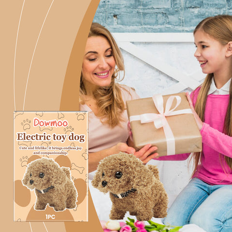 Dowmoo Electric Dog Toy Creative Cartoon Design Plush Soft Comfortable Experience Fun Toy Dog