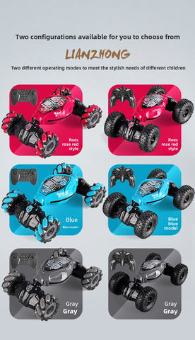 Remote Control 1:14 Scale Off Road RC Car with Lights Music Stunts Gesture Sensing