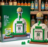 Building Blocks Whiskey Bottle High-end Simulation Liquor Bottle Ornament Set Advanced Wine Bottle Culture Building Blocks Creative Building Blocks