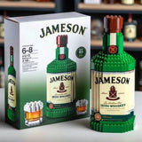 Building Blocks Whiskey Bottle High-end Simulation Liquor Bottle Ornament Set Advanced Wine Bottle Culture Building Blocks Creative Building Blocks