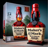 Building Blocks Whiskey Bottle High-end Simulation Liquor Bottle Ornament Set Advanced Wine Bottle Culture Building Blocks Creative Building Blocks