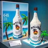 Building Blocks Whiskey Bottle High-end Simulation Liquor Bottle Ornament Set Advanced Wine Bottle Culture Building Blocks Creative Building Blocks
