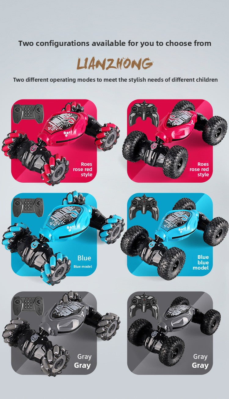 Remote Control 1:14 Scale Off Road RC Car with Lights Music Stunts Gesture Sensing